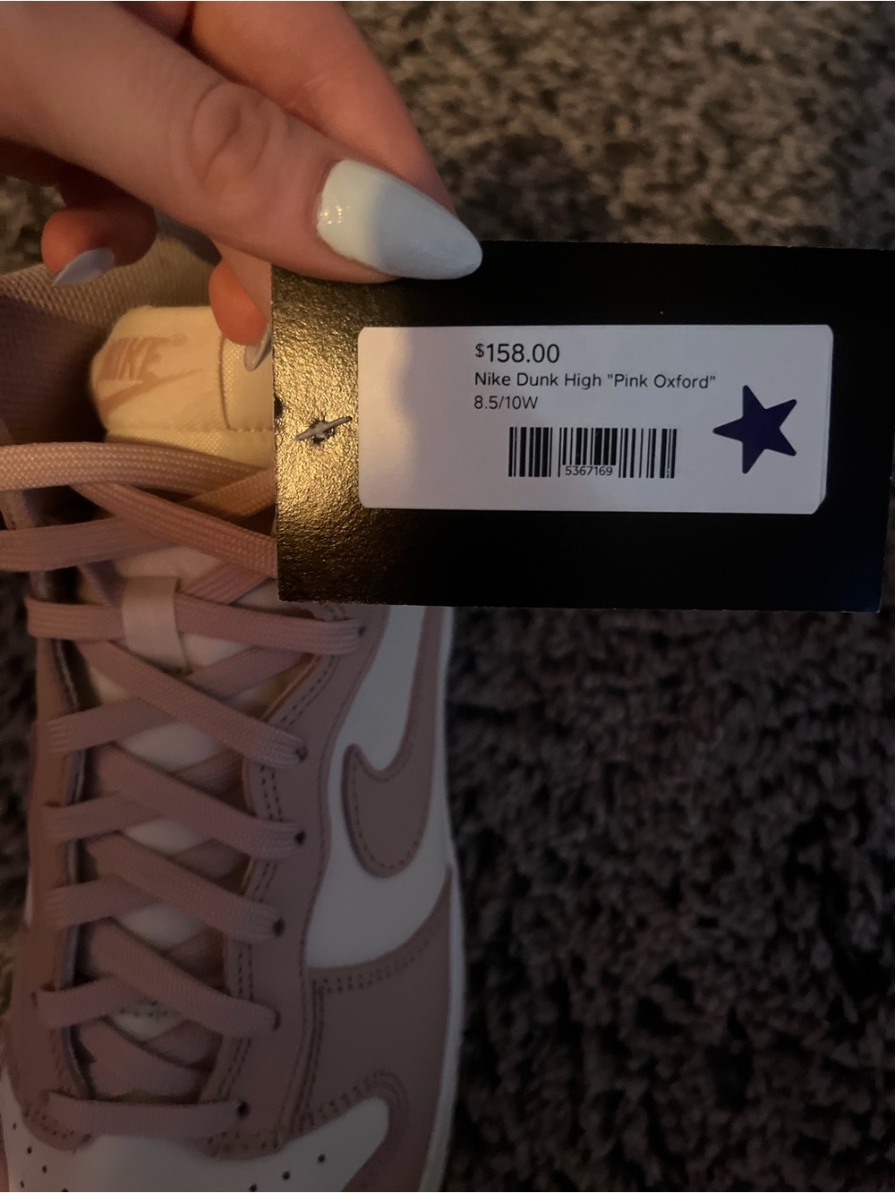 Nike Dunk High Women's Sneakers - Pink/White